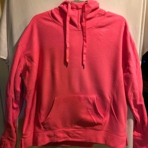 Pink fleece hoodie